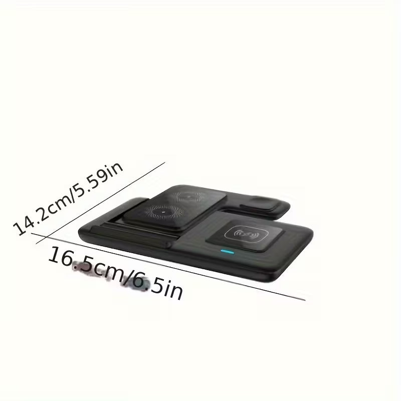 device wireless charging station foldable three in one fast charging stand suitable for iWatch series 9 8 7 6 SE 5 4 3 2 Ultra Pro 3 2 for iPhone 15 14Pro 14 13 Pro Max 13 12 11 Pro X Max XS XR 8