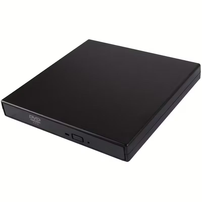 D DVD Drive, USB 2.0 Slim Protable External CD-RW Drive DVD-RW Burner Writer Player for Laptop Notebook PC Desktop Computer