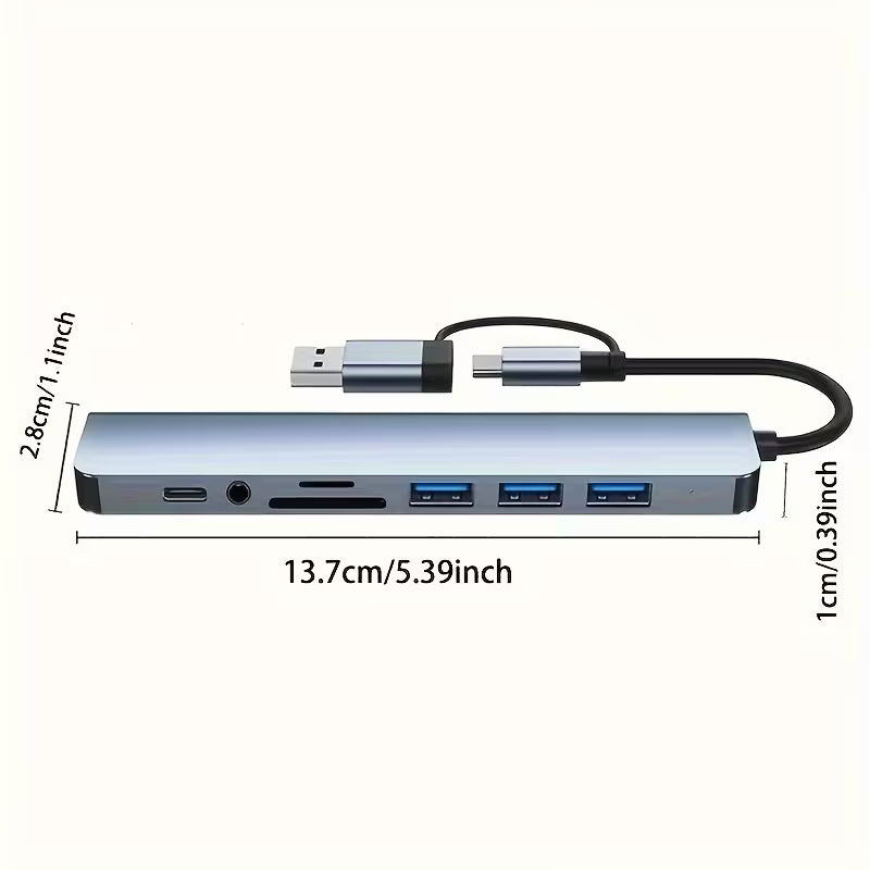 USB C Hub with Audio Jack | Compatible with Tablets, USB Powered, 5V Operating Voltage