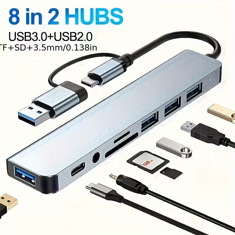 USB C Hub with Audio Jack | Compatible with Tablets, USB Powered, 5V Operating Voltage