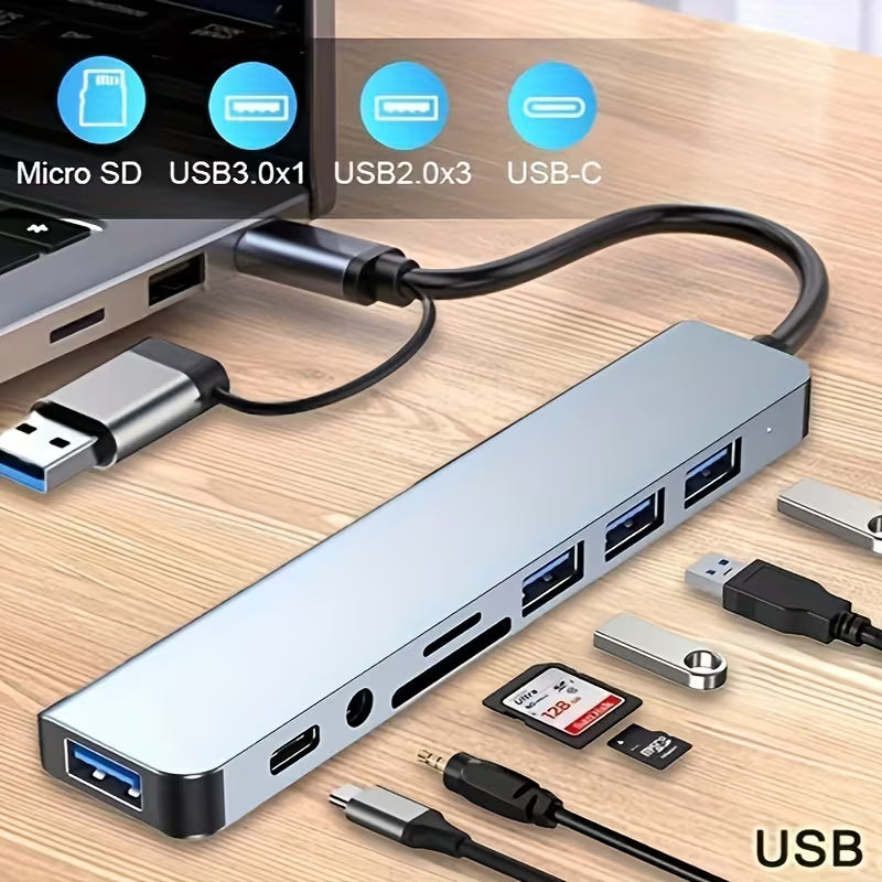 USB C Hub with Audio Jack | Compatible with Tablets, USB Powered, 5V Operating Voltage
