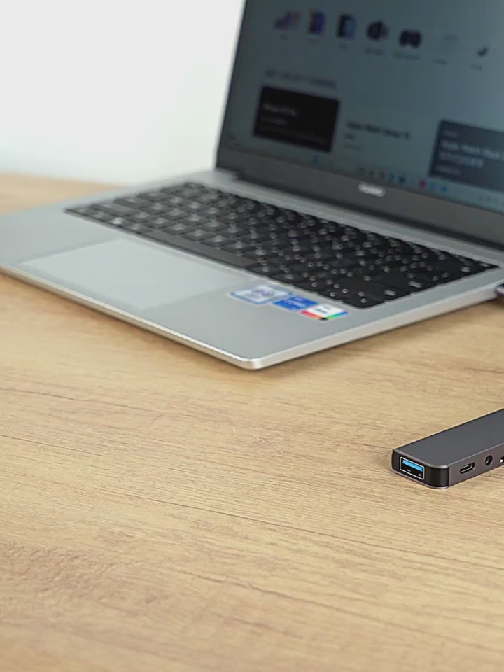 USB C Hub with Audio Jack | Compatible with Tablets, USB Powered, 5V Operating Voltage