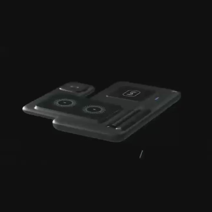 device wireless charging station foldable three in one fast charging stand suitable for iWatch series 9 8 7 6 SE 5 4 3 2 Ultra Pro 3 2 for iPhone 15 14Pro 14 13 Pro Max 13 12 11 Pro X Max XS XR 8